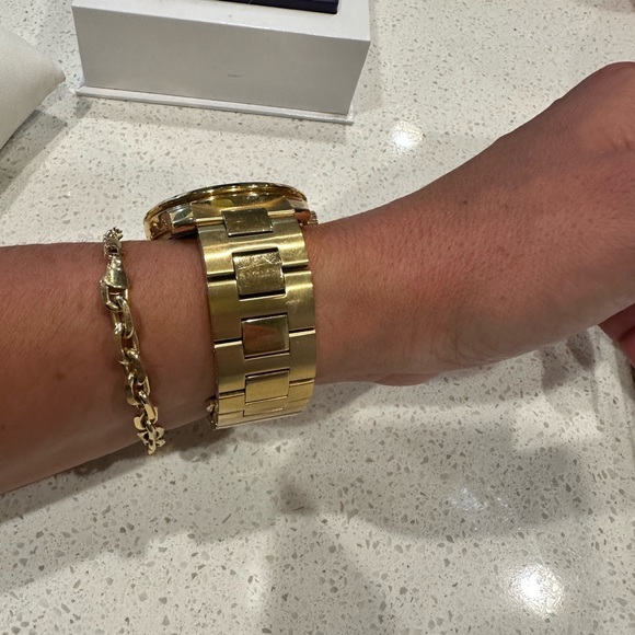 Movado gold and diamond watch. - Picture 6 of 12